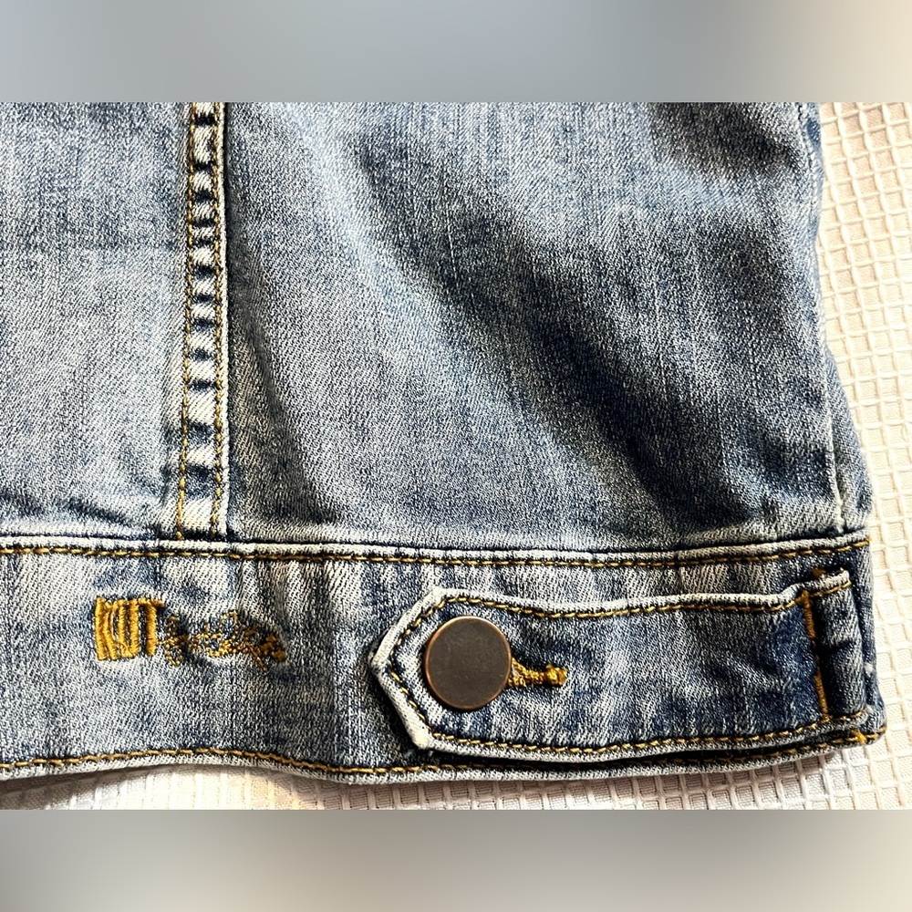Kut from the Kloth Light Blue Denim Jean Jacket - Picture 8 of 16